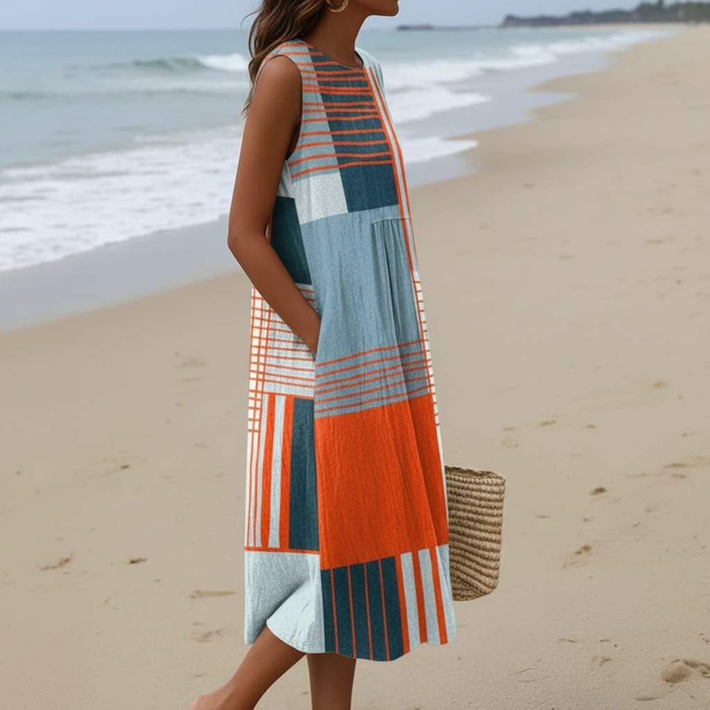 Kimber | Vestido midi geométrico