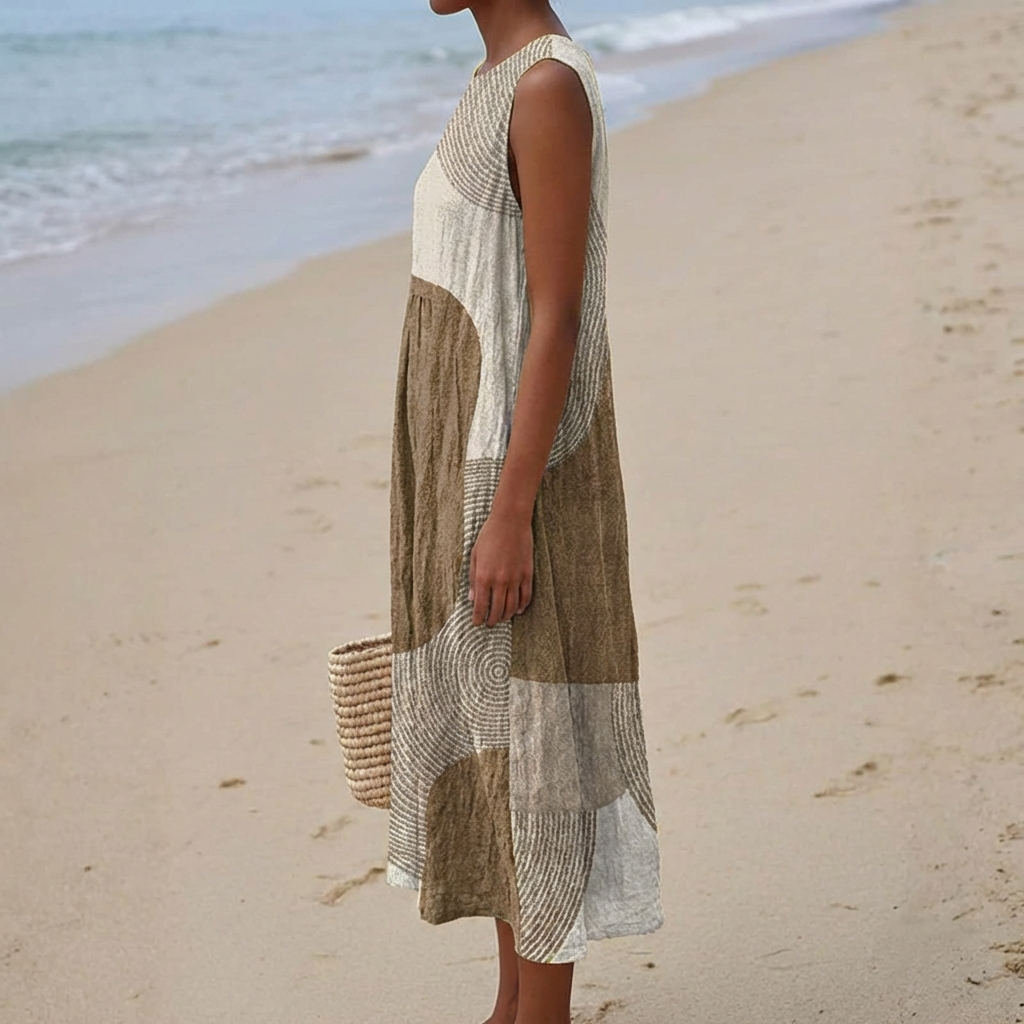 Helena | Vestido de verano abstracto