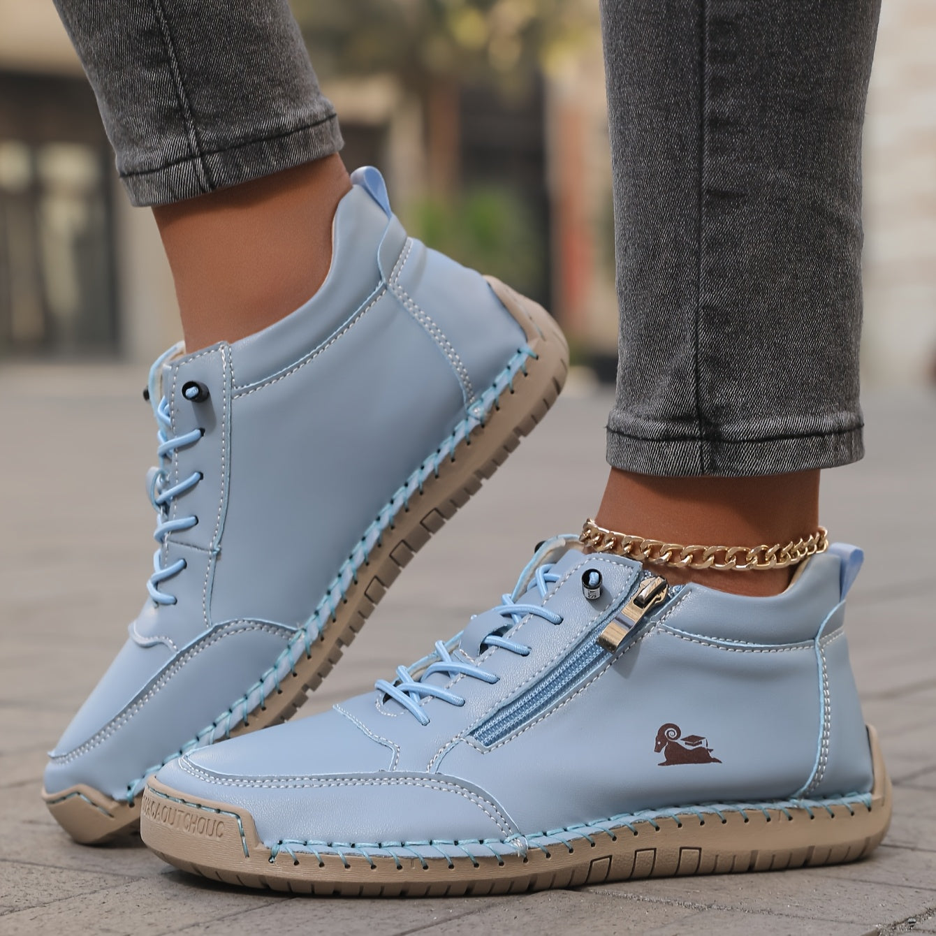 Mila  – Zapatillas ortopédicas cómodas + cremallera
