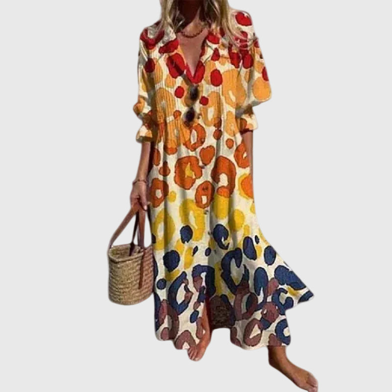 Zariah – Vestido maxi bohemio elegante