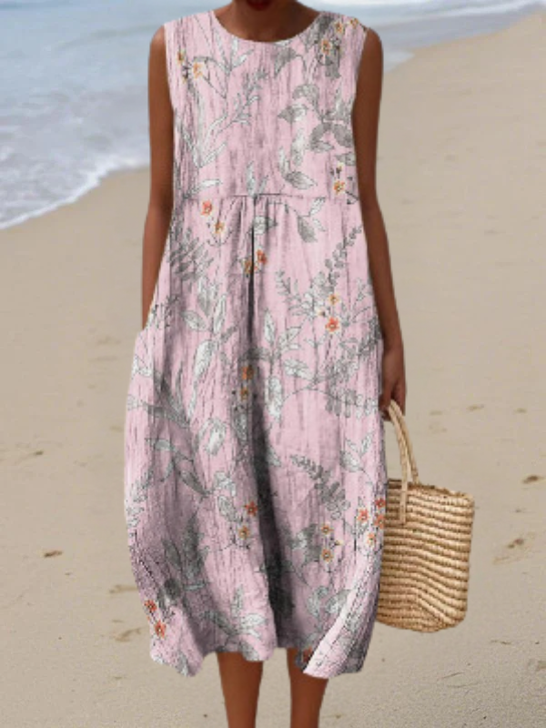 Nadia | Vestido midi botánico