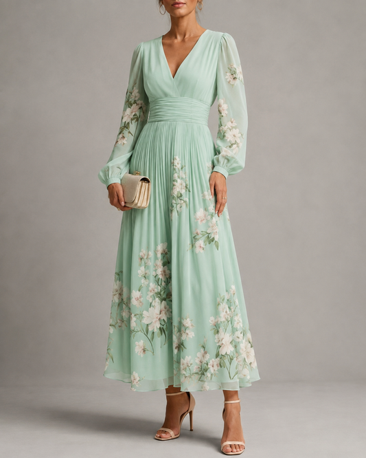 Lucía – Vestido midi fluido con estampado floral