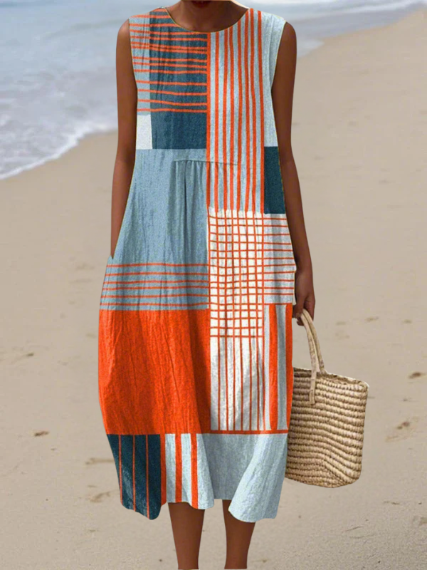 Kimber | Vestido midi geométrico