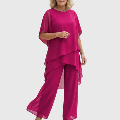 Rosana | Conjunto elegante de gasa