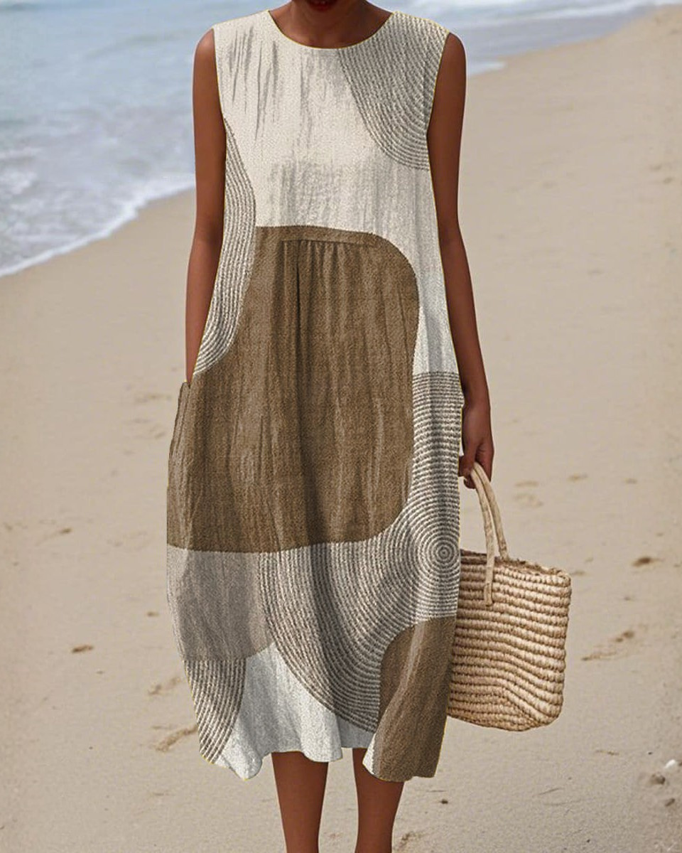 Helena | Vestido de verano abstracto