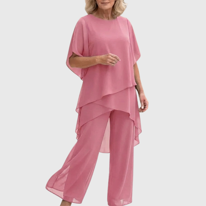 Rosana | Conjunto elegante de gasa