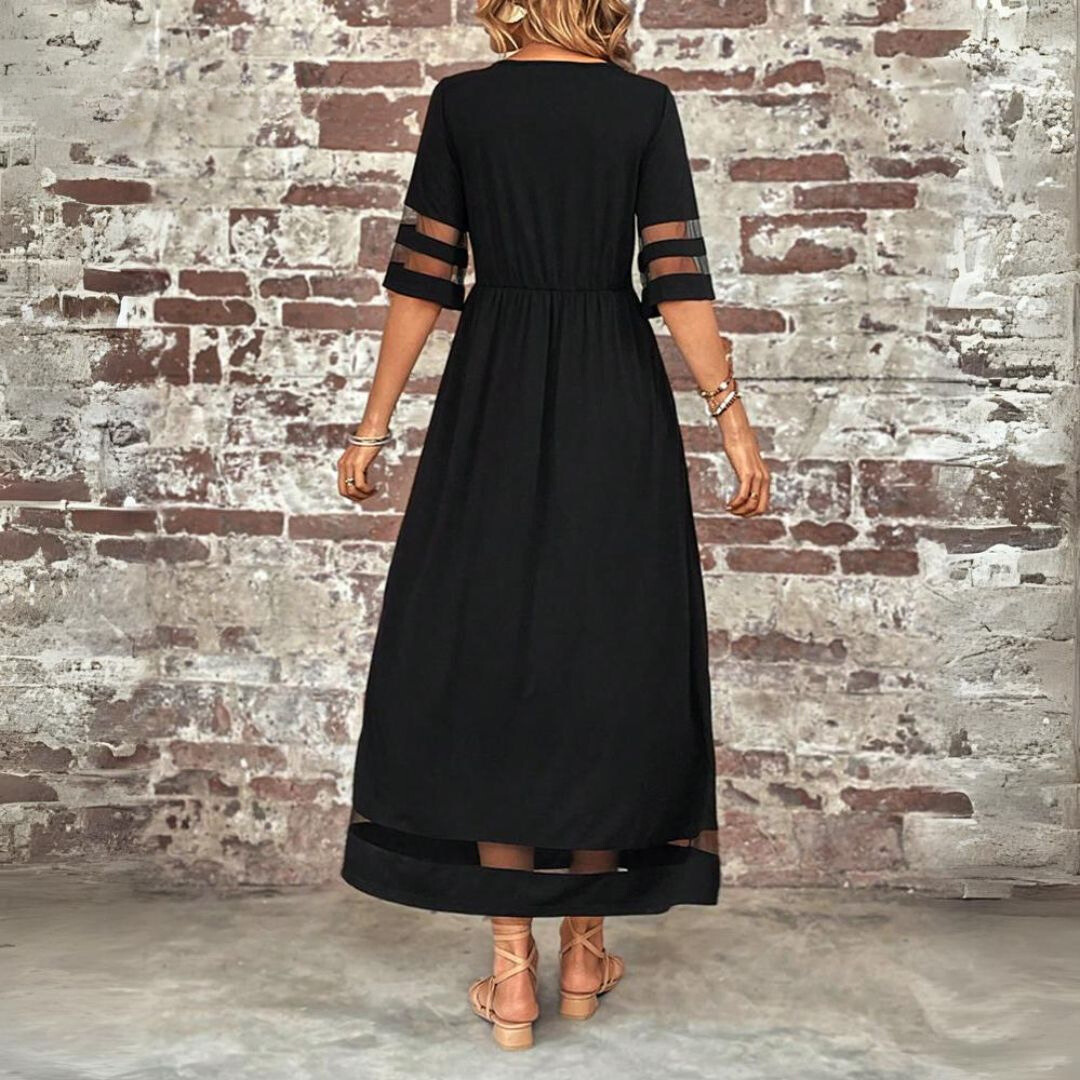 Aubrey – Vestido midi fluido con detalle elegante