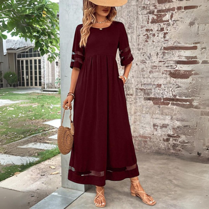 Aubrey – Vestido midi fluido con detalle elegante