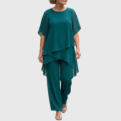 Rosana | Conjunto elegante de gasa