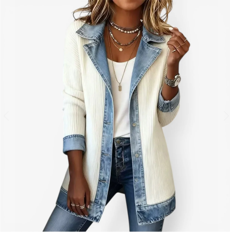 Emilia – Chaqueta vaquera efecto mixto