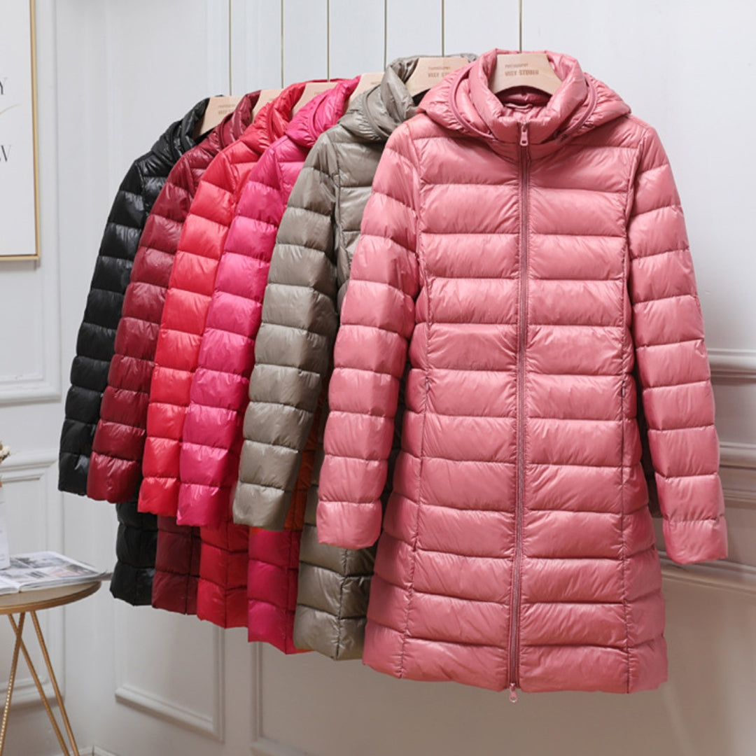 Carina - Chaqueta de invierno ligera y acolchada con capucha