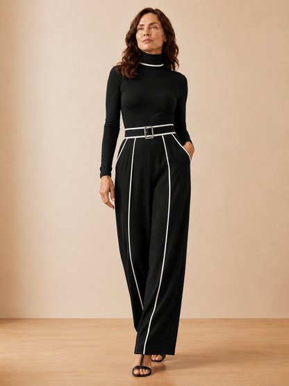 Vera™ | Conjunto elegante con detalles en contraste