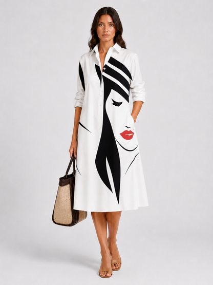 Brisa - Vestido midi elegante