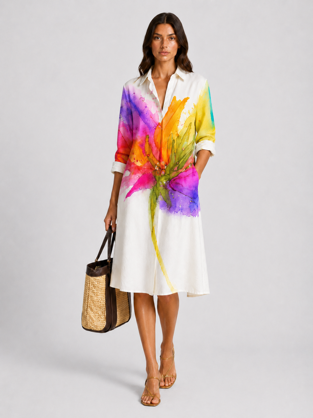 Brisa - Vestido midi elegante