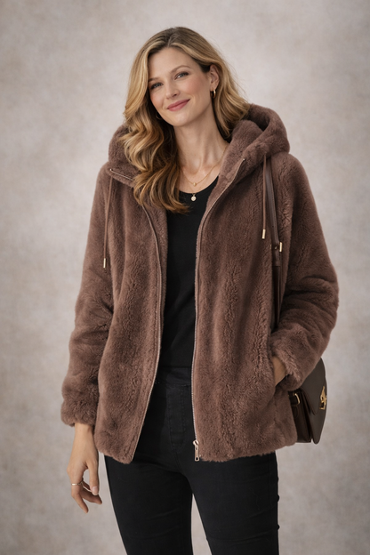 Beatrice - Chaqueta de invierno de piel para mujer