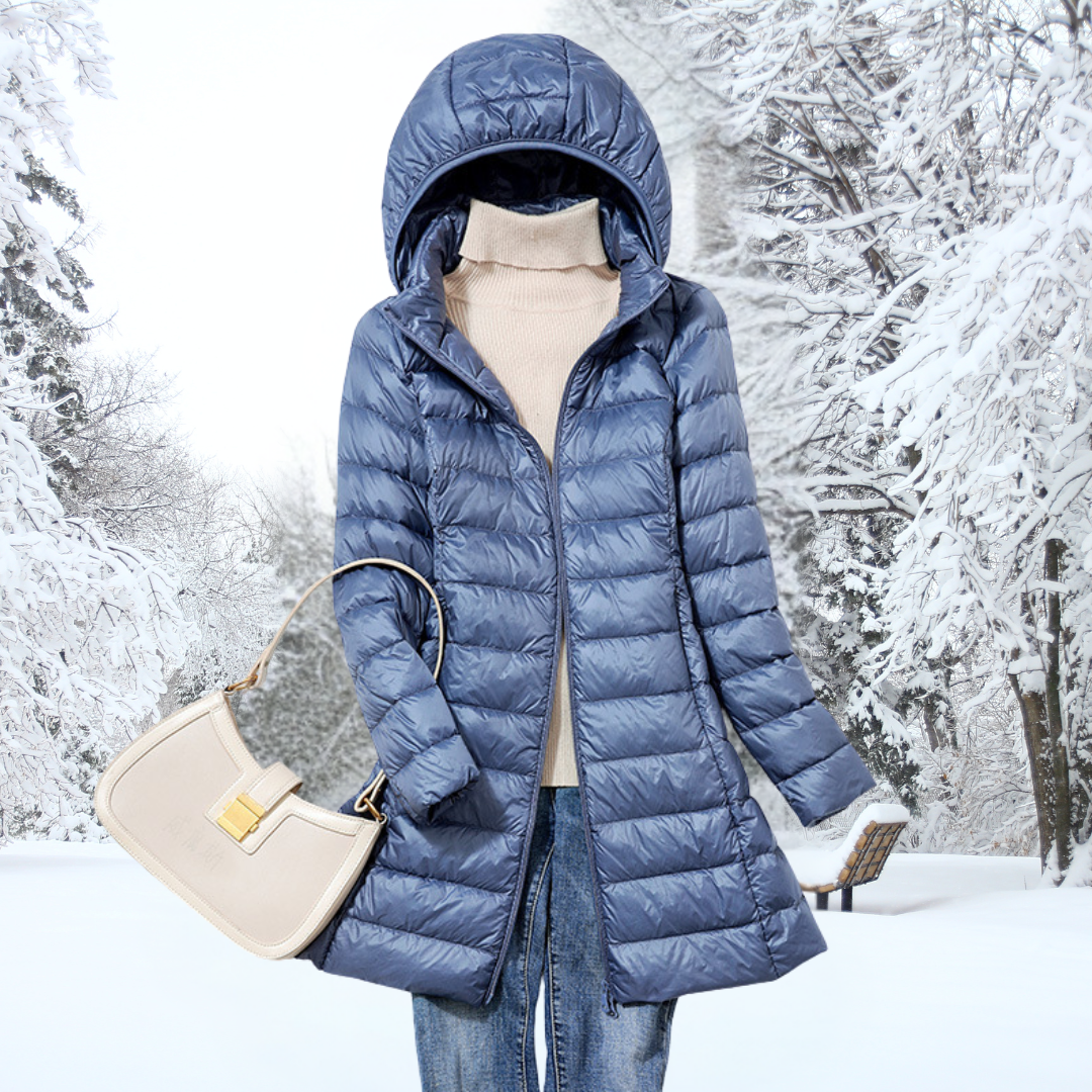 Carina - Chaqueta de invierno ligera y acolchada con capucha