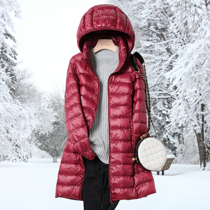 Carina - Chaqueta de invierno ligera y acolchada con capucha