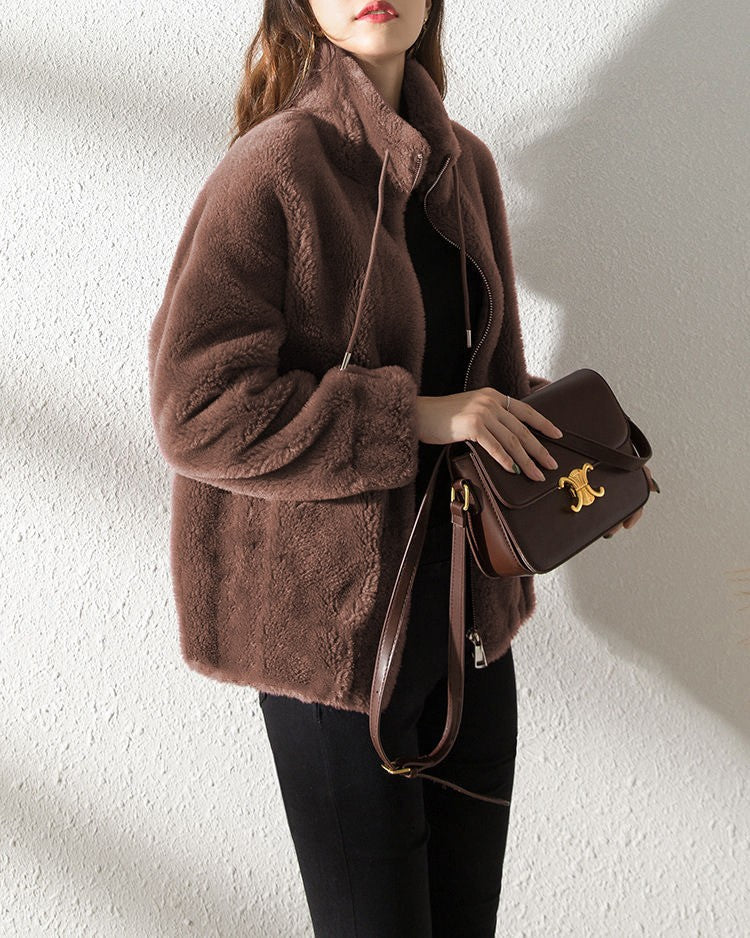 Beatrice - Chaqueta de invierno de piel para mujer