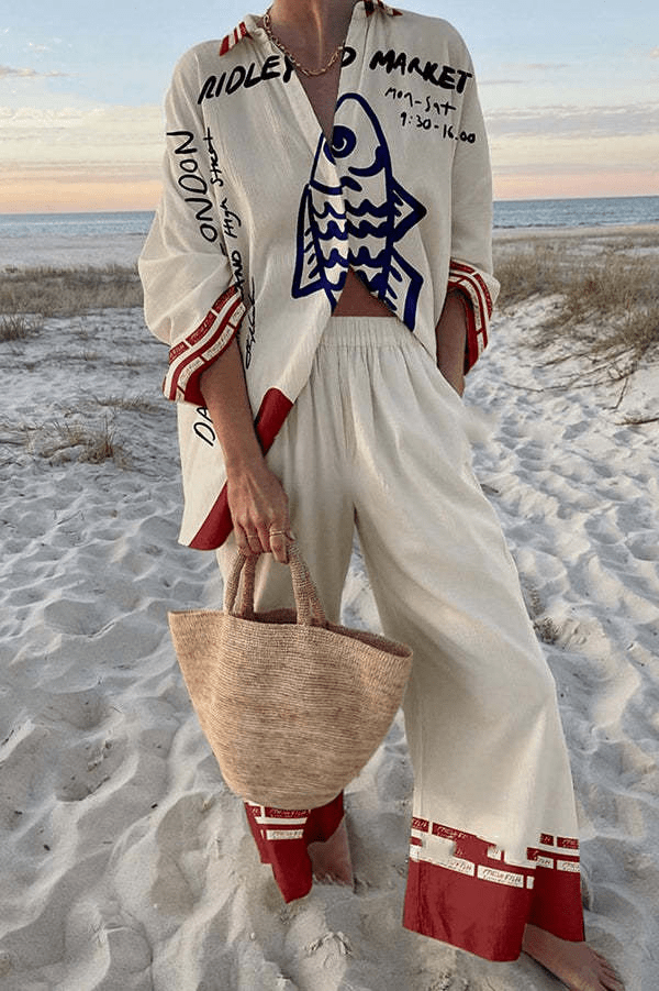 Madilyn™ – Conjunto largo de lino