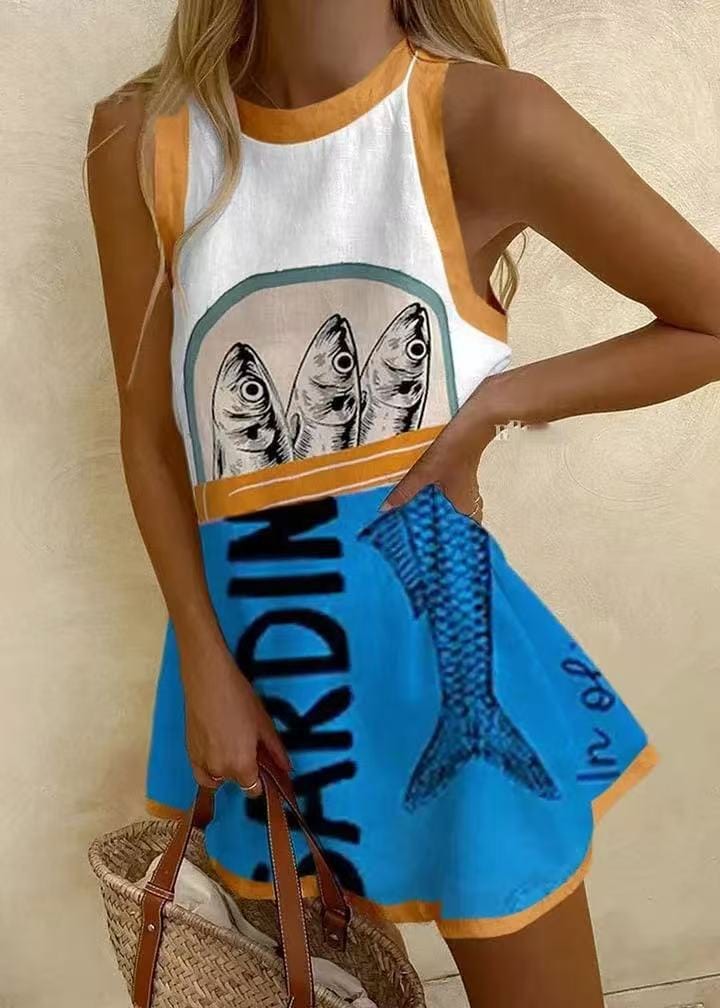 Aila™ – Vestido corto de lino