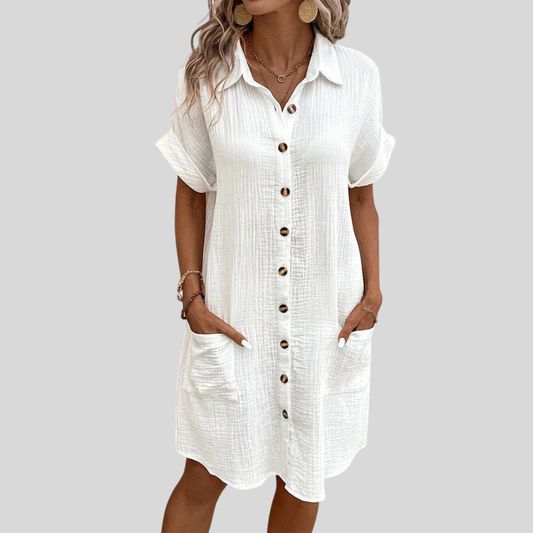 Caroline – Vestido midi elegante de estilo femenino