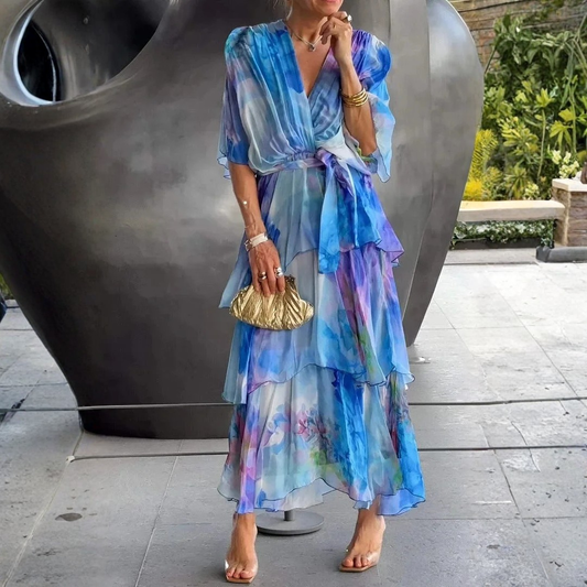 Cassia – Vestido elegante en chiffon