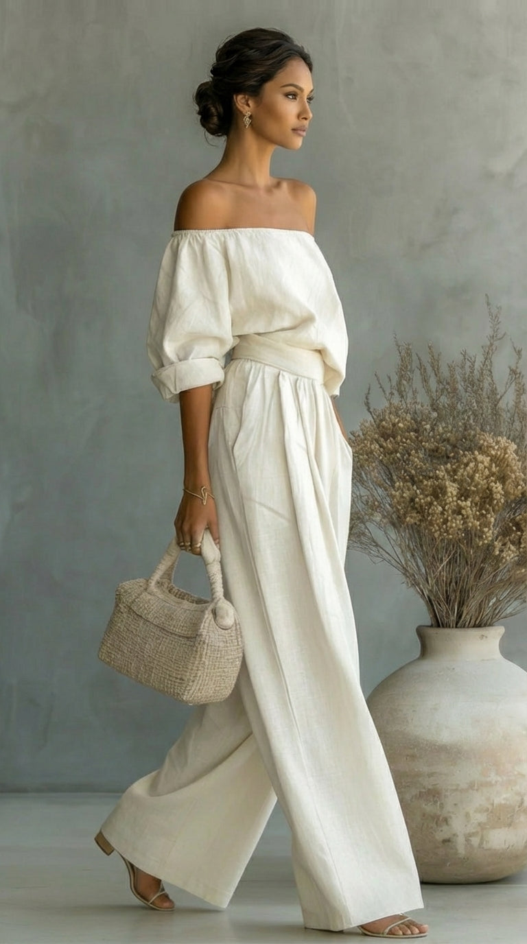 Liliána™ - Conjunto efecto lino para un estilo elegante y natural