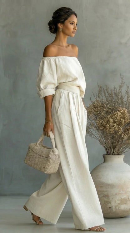 Liliána™ - Conjunto efecto lino para un estilo elegante y natural