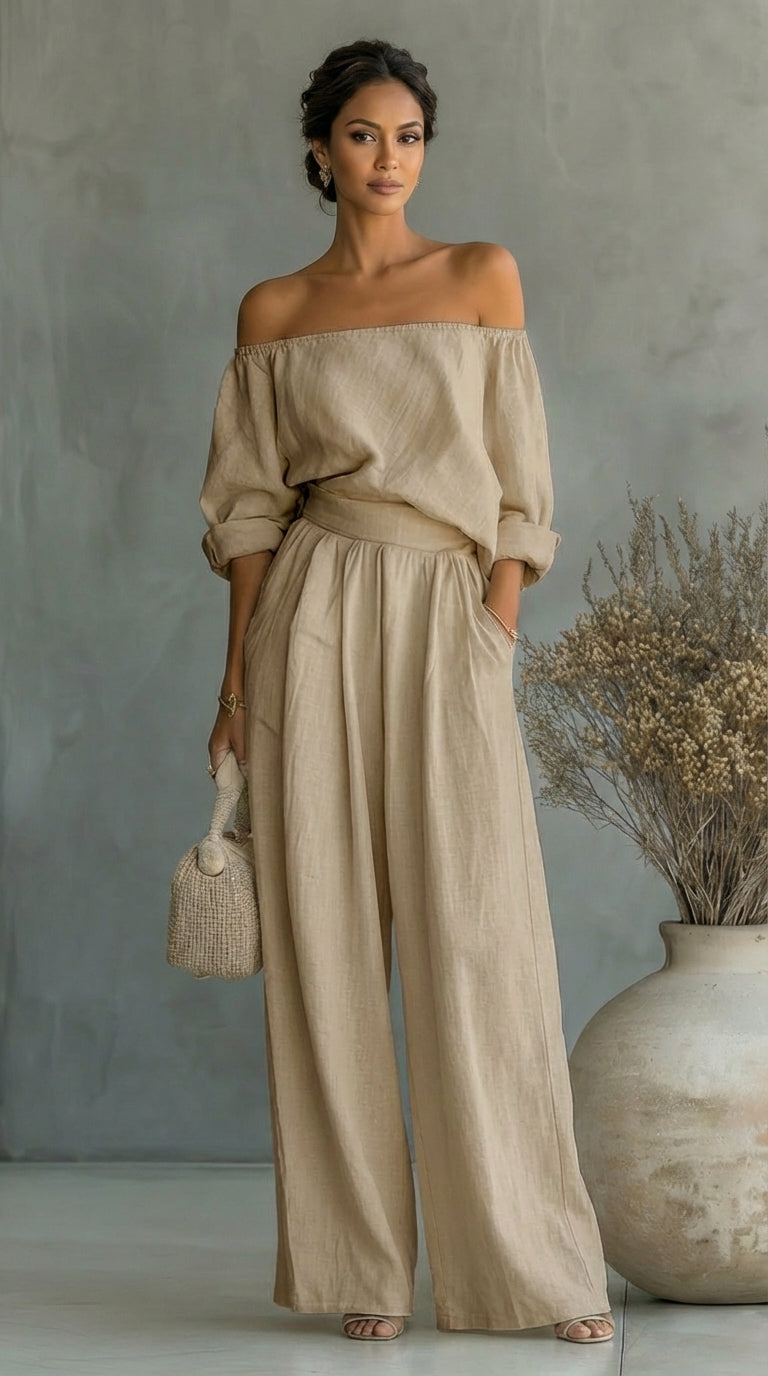 Liliána™ - Conjunto efecto lino para un estilo elegante y natural