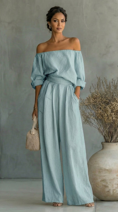 Liliána™ - Conjunto efecto lino para un estilo elegante y natural