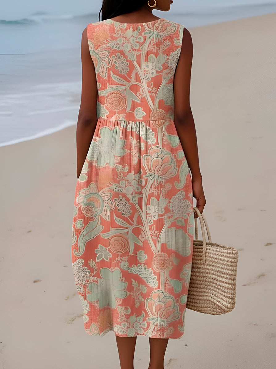 Beth | Vestido midi floral