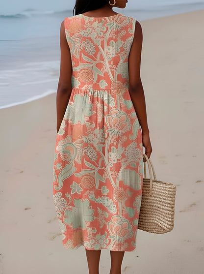 Beth | Vestido midi floral