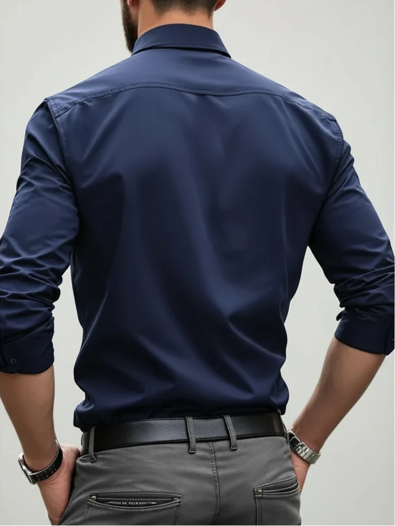 Marco – Camisa elástica de hombre de manga larga