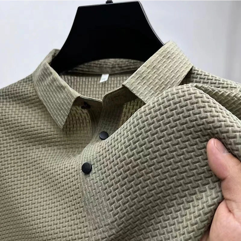 Leo – Polo business casual de manga corta