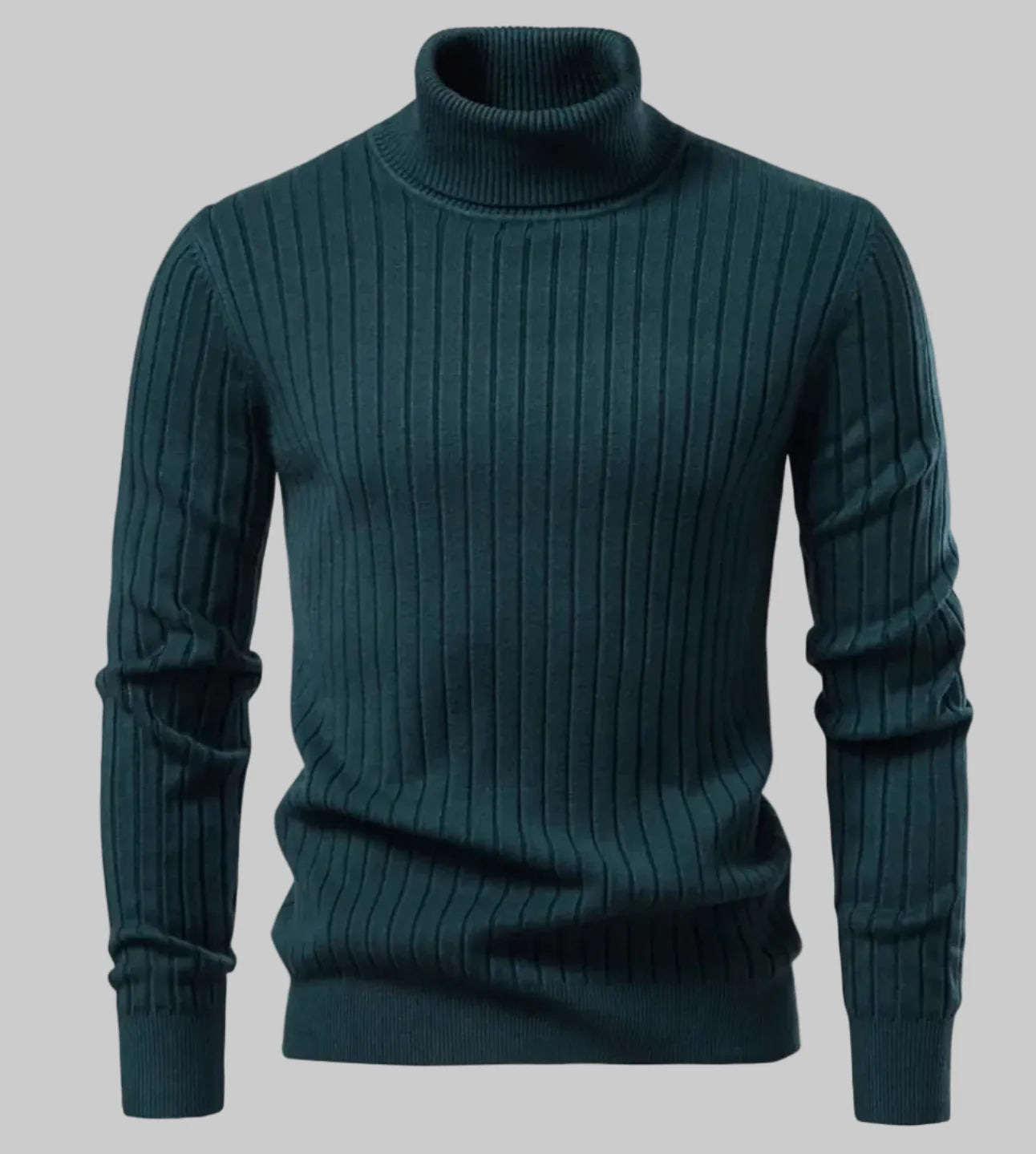 Hugo – Suéter de cuello alto de punto acanalado, cálido y elegante