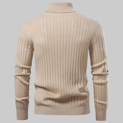 Hugo – Suéter de cuello alto de punto acanalado, cálido y elegante
