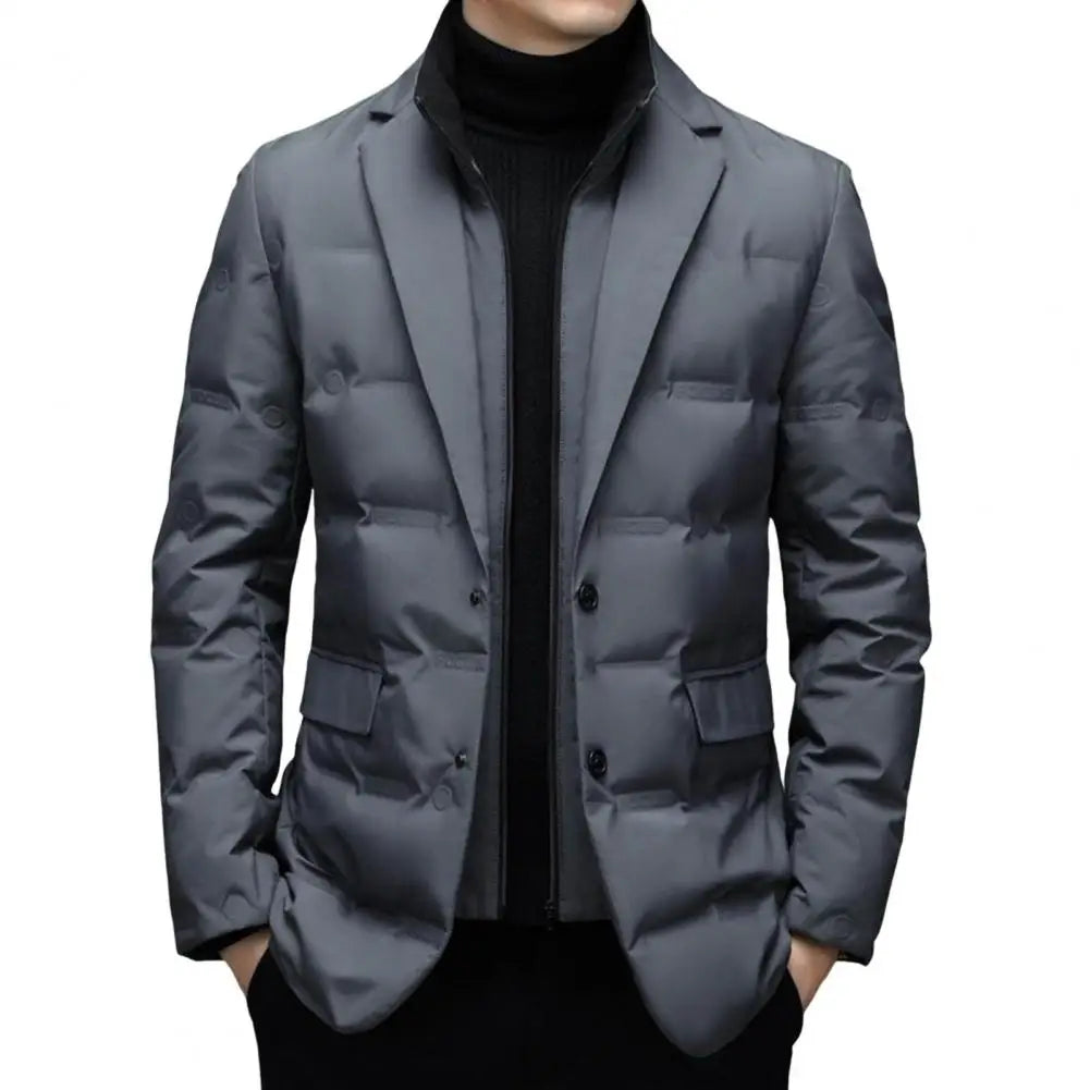 Hugo – Blazer acolchado de plumón con cuello tipo bufanda