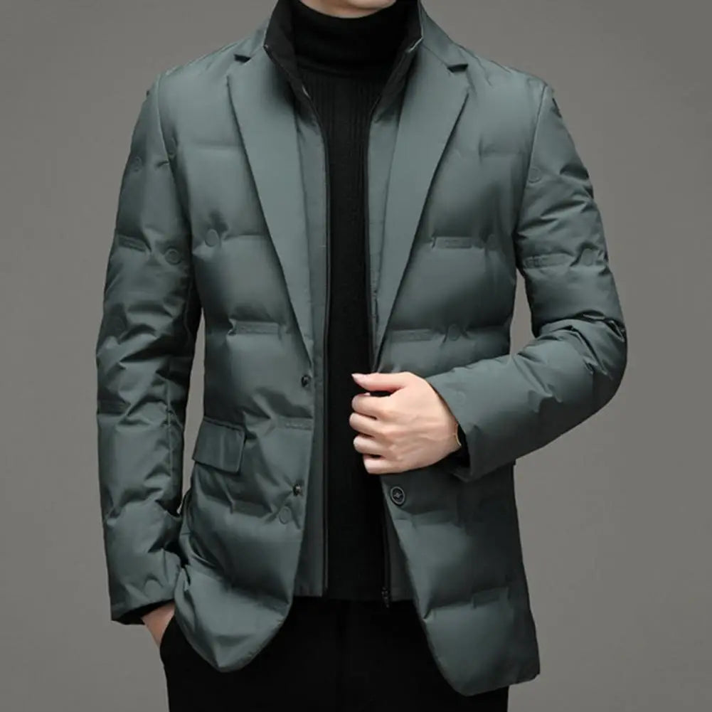 Hugo – Blazer acolchado de plumón con cuello tipo bufanda
