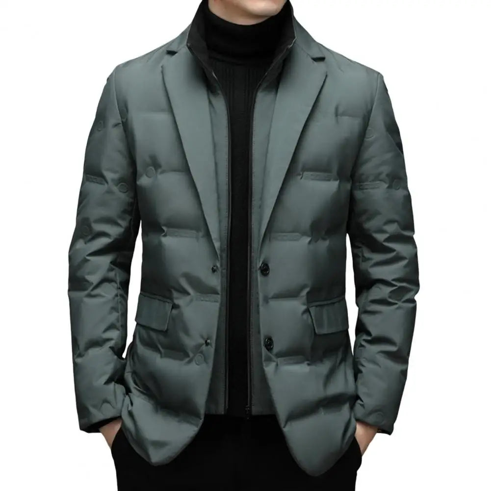 Hugo – Blazer acolchado de plumón con cuello tipo bufanda
