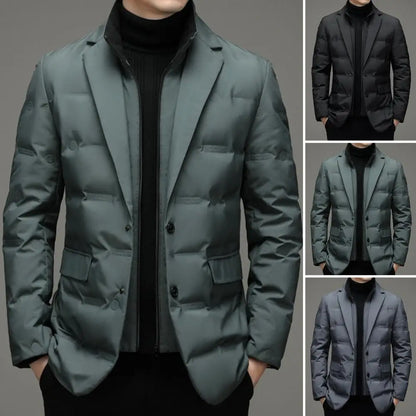 Hugo – Blazer acolchado de plumón con cuello tipo bufanda