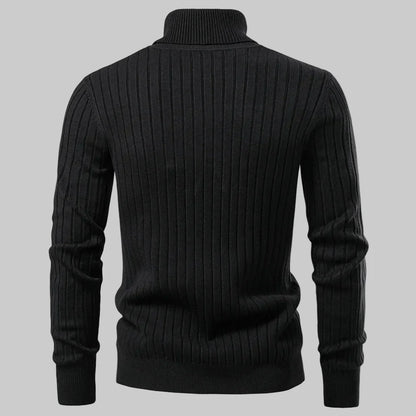 Hugo – Suéter de cuello alto de punto acanalado, cálido y elegante