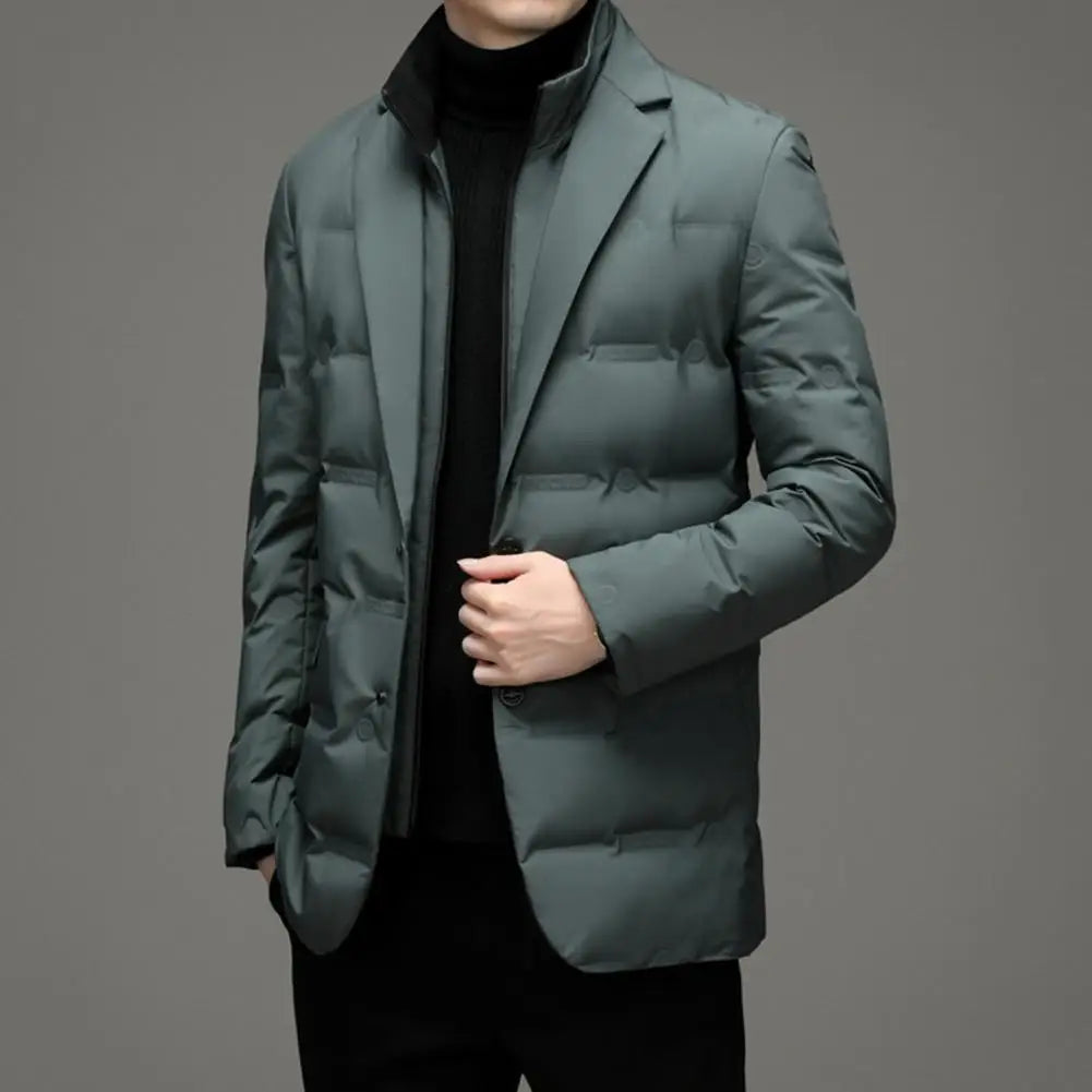 Hugo – Blazer acolchado de plumón con cuello tipo bufanda