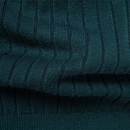 Hugo – Suéter de cuello alto de punto acanalado, cálido y elegante