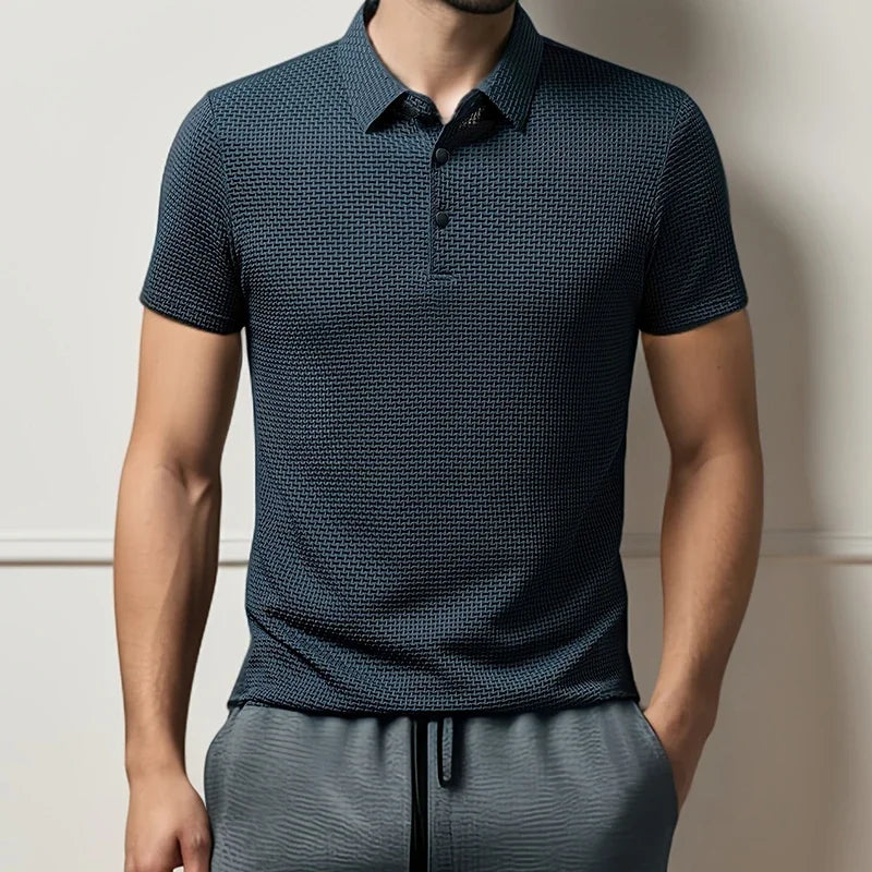 Leo – Polo business casual de manga corta