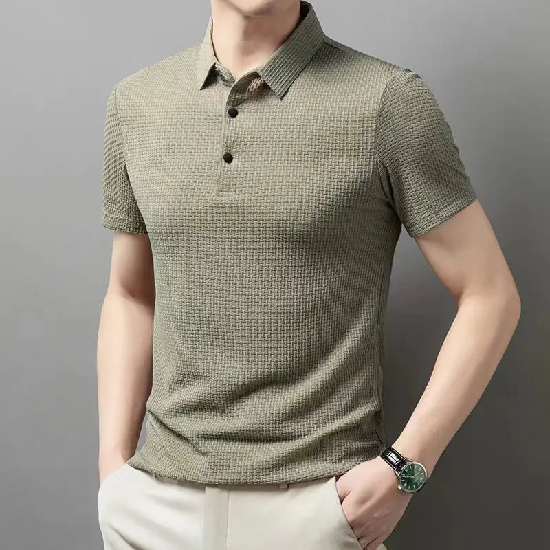 Leo – Polo business casual de manga corta