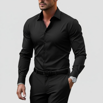 Marco – Camisa elástica de hombre de manga larga