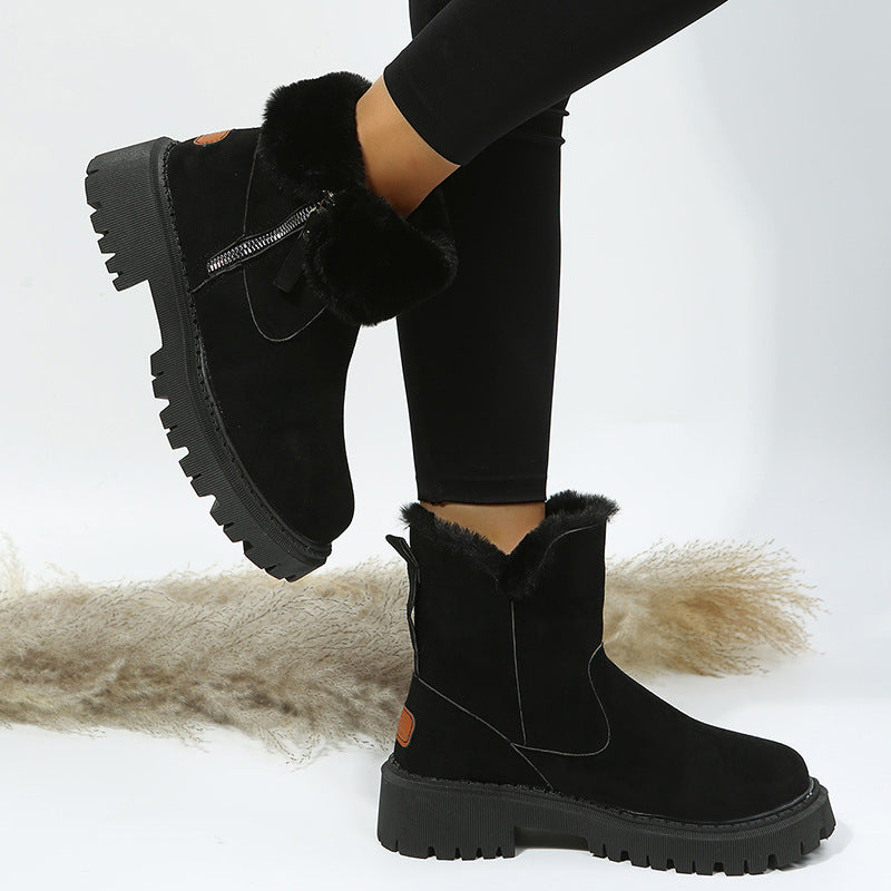 Vitoria - Botines de invierno para mujer con pelo