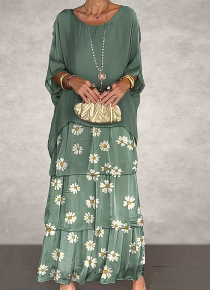 Lara – Vestido largo fluido elegante