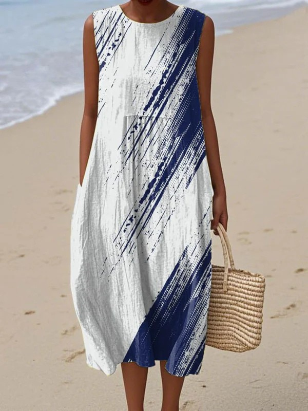 Faith | Vestido midi con pinceladas