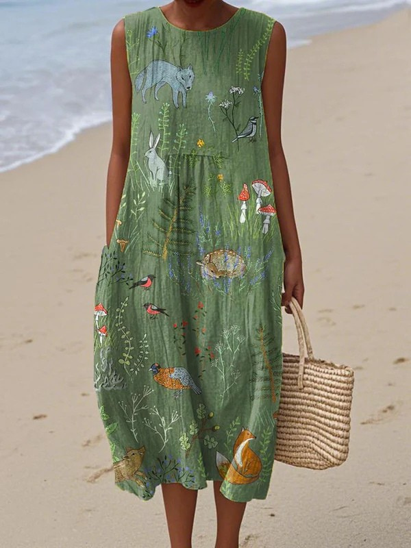 Esperanza | Vestido midi Woodland